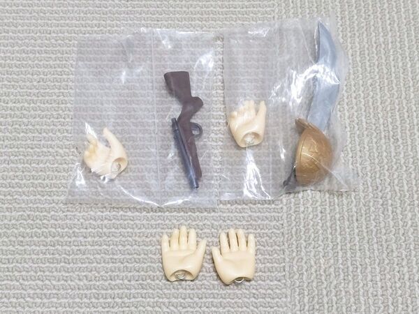幼Midi ハンドパーツ フェア肌 銃/剣 + 専用ハンド 2013年製 ボークス 幼SD 幼天使 飛鳥 了 レイズナー ドール