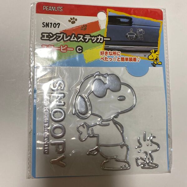 PEANUTS エンブレムステッカー スヌーピー SN707 未使用