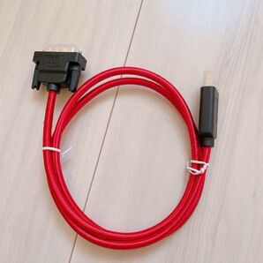 ディスプレイポート DVI 変換 1m DVI レッド