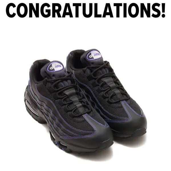 NIKE AIR MAX 95 ブラック/コートパープル 26cm