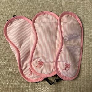 バーバリー アイマスク 3個セット ピンク ストライプ柄