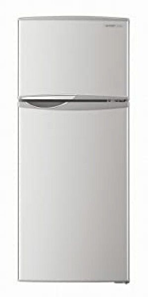【美品】シャープ 冷蔵庫 トップフリーザー 118L シルバー SJ-H12W-S
