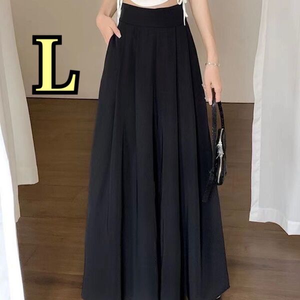 ワイドパンツ レディース 10分丈 きれいめ 春 秋 美脚 大人 女性用