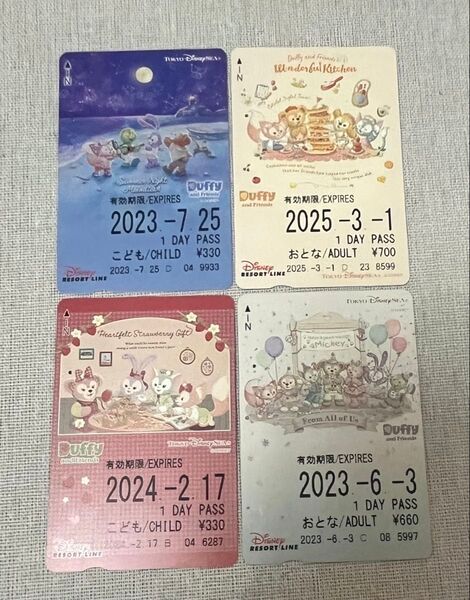ディズニーリゾートライン フリーきっぷ ダッフィー
