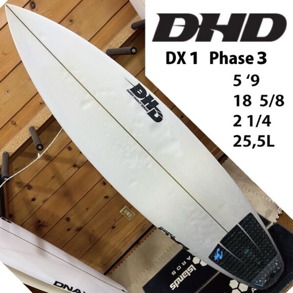 DHD 中古ボード ダレン・ハンドレー 5‘9_18 5/8_2 1/4 25.5リッター サーフボード