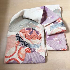 仕立て上がりの名古屋帯 鞠 アンティーク リメイク