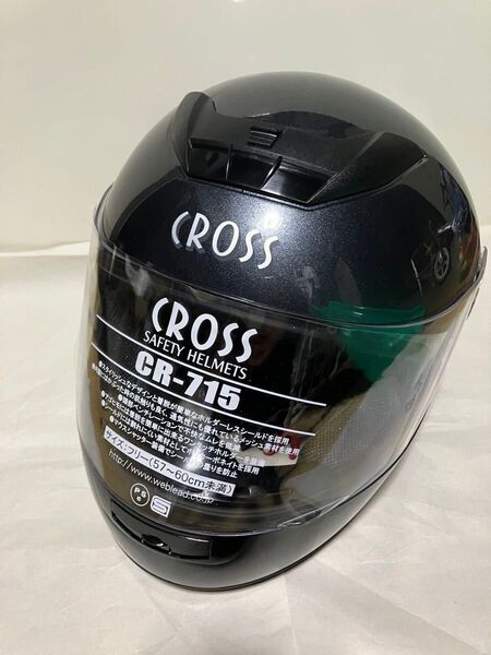 CROSS CR-715 バイクヘルメット ブラック フリーサイズ