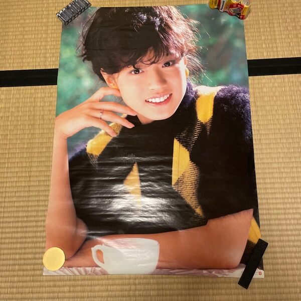 中森明菜 ポスター 当時物 昭和レトロ 約59×84cm