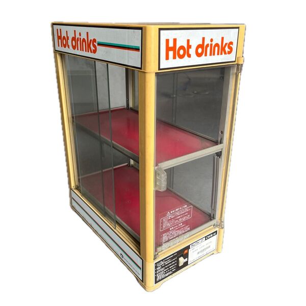 日本ヒーター機器 Hot drinks カンウォーマー 2段 保温ショーケース