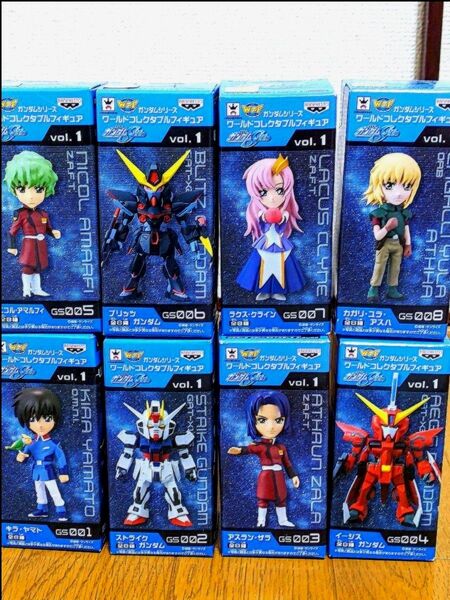 機動戦士ガンダムSEED ワーコレ vol.1フルコンプ キラ・ストライク・アスラン・イージス・ニコル・ブリッツ・ラクス・カガリ