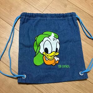 DB SPORTS ドナルドダック 巾着 デニムバッグ ナップサック 子ども
