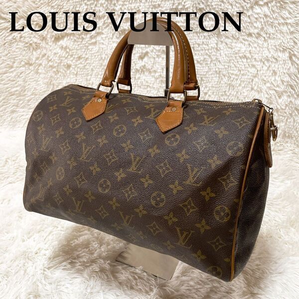 【USA製】LOUIS VUITTON ルイヴィトン モノグラム ボストンバッグ スピーディ35 タロンジップ ヴィンテージ