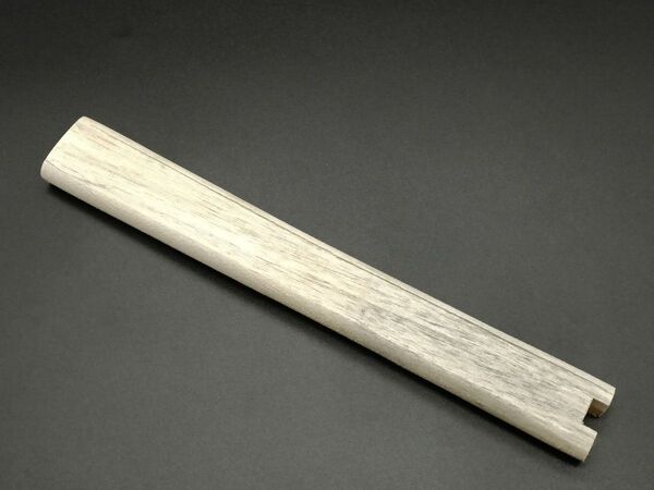 日本刀柄 柄前 大刀柄 目釘付き 柄材 26CM 木製 刀剣美術