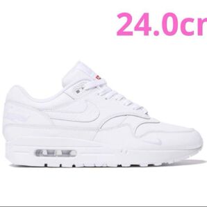 Supreme/Nike Air Max 1 White 24.0cm 白