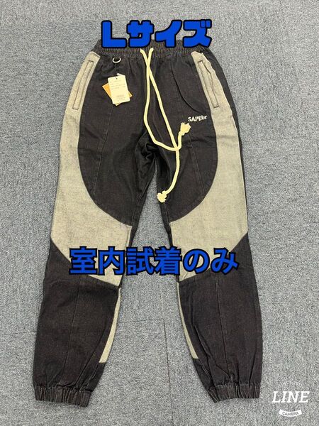 Sapeur Denim Track Pants "Indigo"Lサイズ