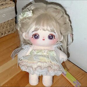 最終価格 レア 新品 20cm ぬいぐるみ服 ぬい服 ミニワンピース ミニドレス スカート ヘアクリップ 花 レース