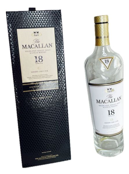 削除予定【空き瓶】マッカラン TheMACALLAN 18年 シェリーオークカスク 箱付 【未洗浄】