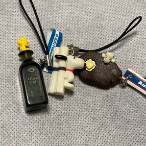 ピーナッツ スヌーピー ウッドストック 食べ物キーホルダー フィギュア マスコット ストラップ グッズ キャラクター