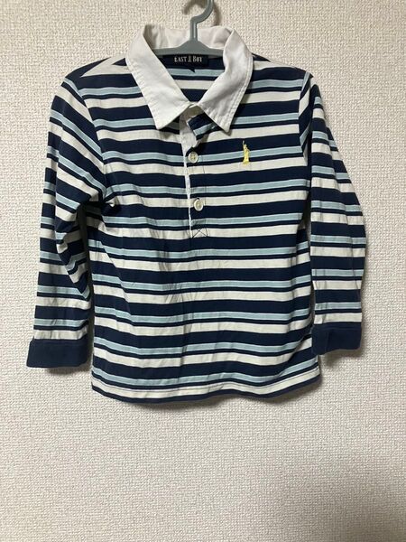 EAST BOY ポロシャツ 100cm ネイビーとホワイト