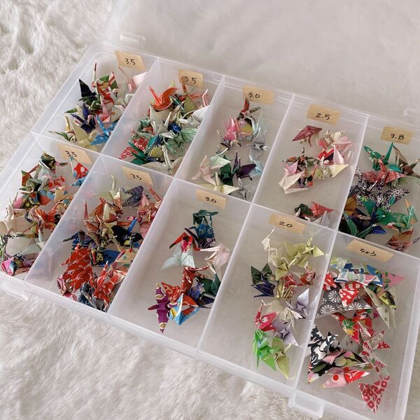 折り鶴 まとめ売り 和紙 友禅和紙 ハンドメイド アクセサリーパーツ サイズ各種