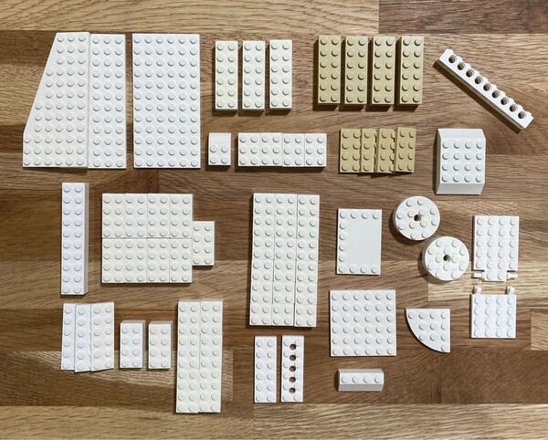 ☆LEGO レゴ ホワイト系ブロック 70個