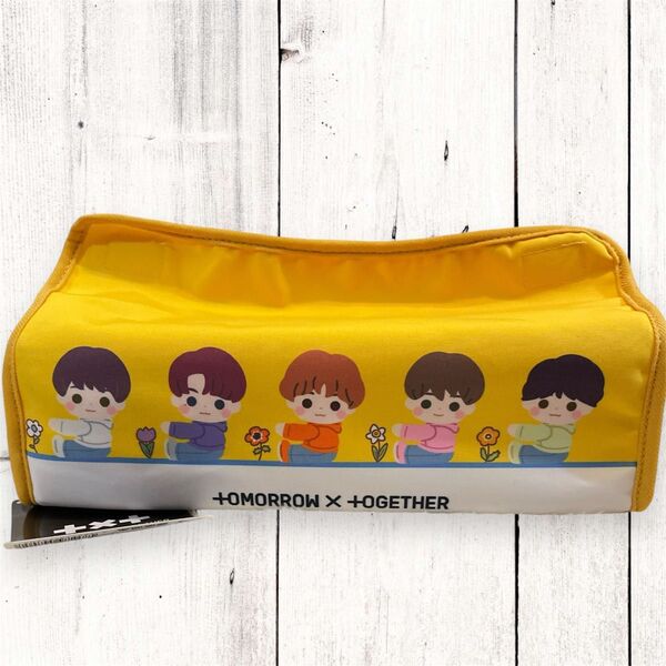 TOMORROW×TOGETHER プレミアムティッシュボックスカバー〜CROWN〜 イエロー