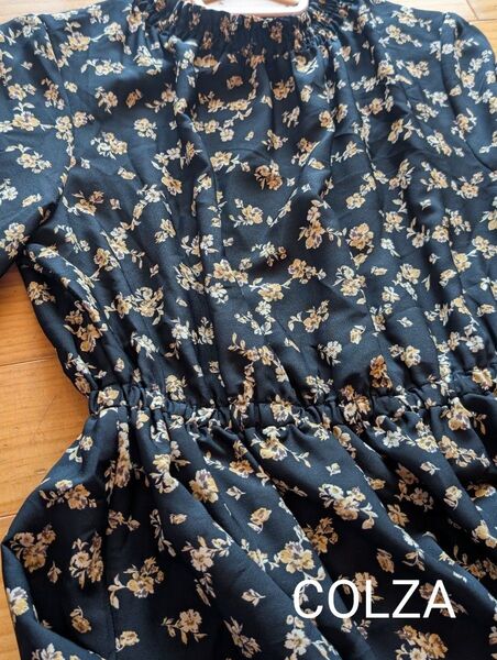 ◆Gwセール13日迄◆フラワーブリント ロングワンピース 花柄M