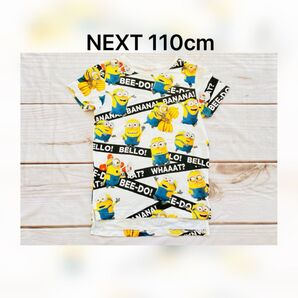 【5歳110】NEXTネクストミニオンズ総柄半袖Tシャツ 男の子女の子 こども服