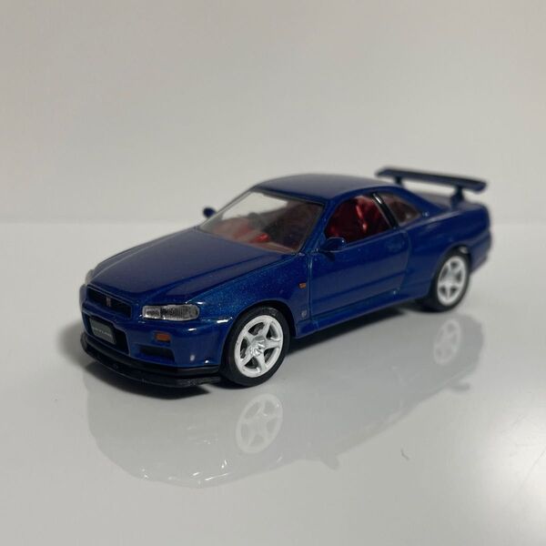 1/64 京商 スカイラインGTR R34 改造 カスタム ミニカー skyline BNR34 GT-R 日産 NISSAN