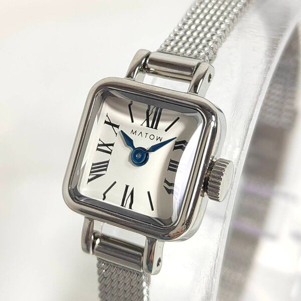 MATOW マトウ MINI SQUARE SILVER WHITE MESH