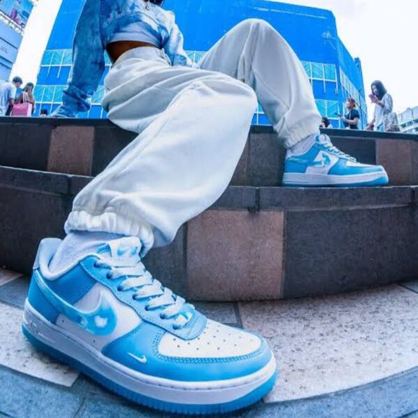 Nike Air Force 1 ライトブルーホワイト 23.5cm US6.5