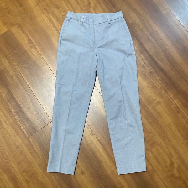 ユニクロ チノパンツ ストレッチ ボトムス パンツ スラックス グレー ビジネスパンツ レディース