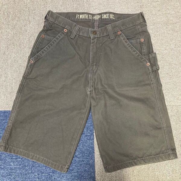 Dickies W30 ダック ペインター ハーフパンツ DR242 グレー系 ショートパンツ ダック地 ディッキーズ