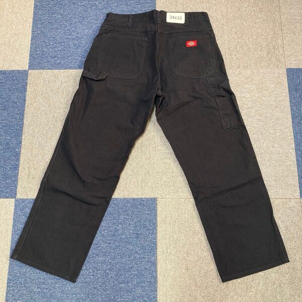 Dickies 1939 RBK W34 股下73裾上げ済 黒 カーペンターパンツ ダック生地 ペインターパンツ ウォッシュ加工
