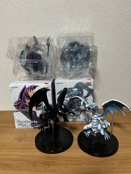 遊戯王 ブラック・マジシャン 青眼の白龍 フィギュア 2体セット