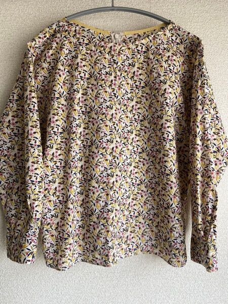 【美品】MACKINTOSH PHILOSOPHY マッキントッシュフィロソフィー ブラウス 花柄 イエロー 三陽商会