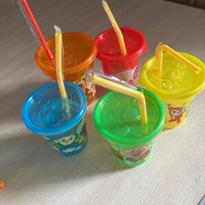 アンパンマン 蓋付きコップ 5個セット
