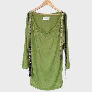 【極美品】希少 マルタンマルジェラ 七分袖 カットソー ここのえタグ 本人期 グリーン L