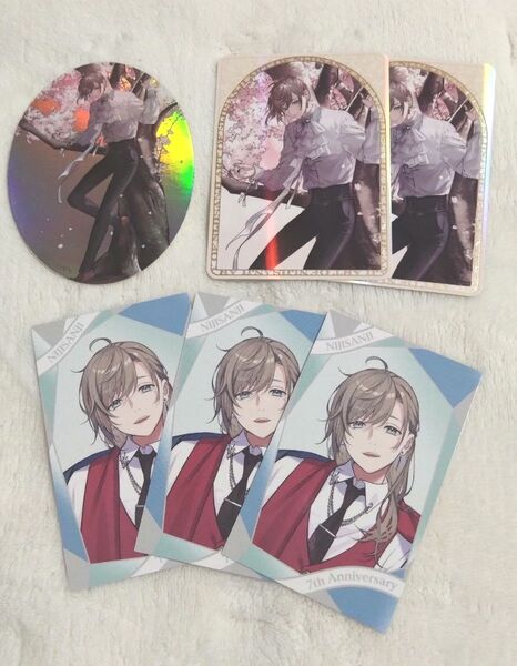 にじさんじ 叶 7周年 チェキ風カード ART OF NIJISANJI コレクションカード ノーマル オーロラステッカー