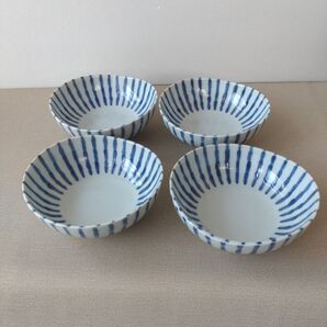 【4枚】新品 日本製 美濃焼 濃十草 4.5寸 小鉢 煮物鉢 シンプル 和モダン