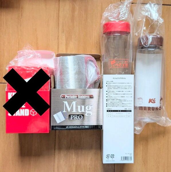 ◆新品未使用◆ポータブルステンレスマグ マルチボトル クリアボトル 栃木 ちびまる子ちゃん ケーズデンキ