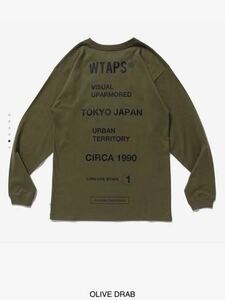 WTAPSダブルタップスCIRCAロングスリーブWTVUAロンTシャツS新品オリーブ