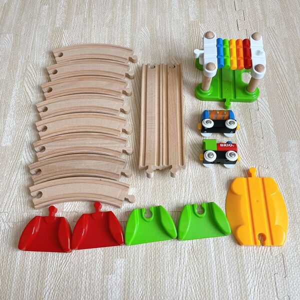 BRIO ブリオ レールウェイ マイファースト ビギナーセット電車 おもちゃ 木製 レール 知育玩具 木製レール 電車 美品