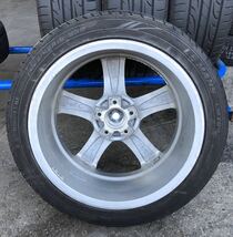 送料無料　225/45R18 95W（ダンロップ）LE MANS LM704 アルミホイール付き　PCD114.5 18×7.5J IS42 ハブ径72 5穴　4本 C.2_画像3