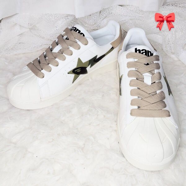 ABATHINGAPE アベイシングエイプ SKULL STA M ローカットスニーカー スニーカー 27.5cm