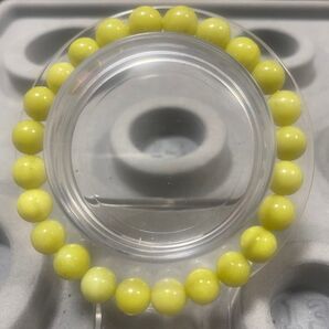 天然石菜花玉ブレスレット