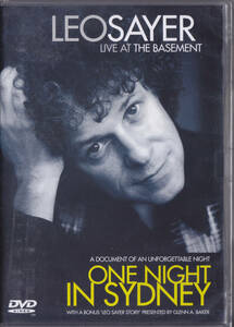 LEO SAYER - LIVE AT THE BASEMENT - ONE NIGHT IN SYDNEY /AUSTRALIA盤/新品DVD!!36694