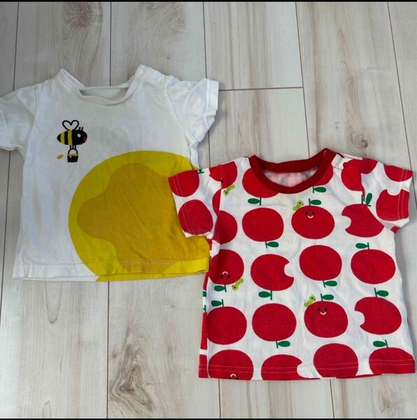 子供服 Tシャツ 2枚セット まとめ売り しましまぐるぐるシリーズ