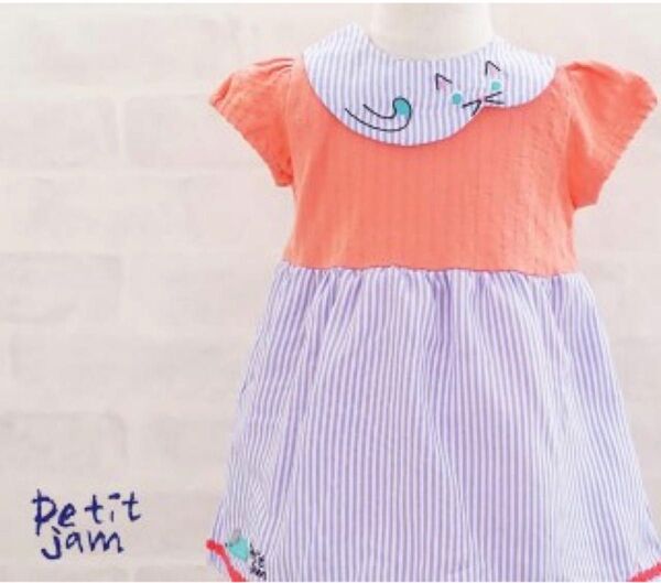 petit jam プチジャム ワンピース 80cm ロンパース 着画あり