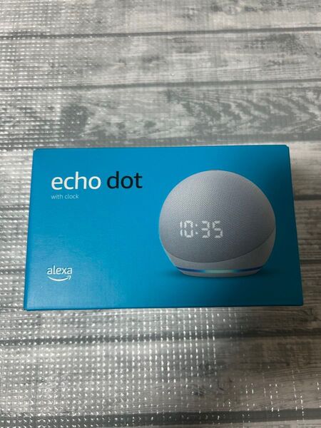Echo Dot (エコードット) 第4世代 - 時計付きスマートスピーカー with Alexa、グレーシャーホワイト
